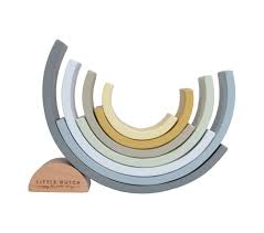 Arcobaleno in legno - azzurro